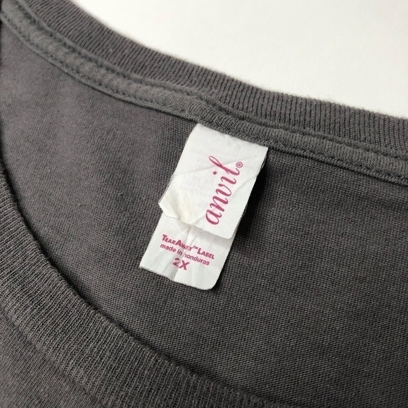 DISNEY & Starbucks Coffee & Minnie Mouse Grey White Graphic Anvil T-Shirt Top - Picture 4 of 11